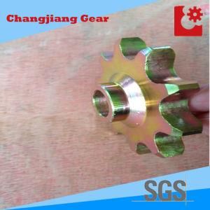 OEM Agricultural Standard Stock Zinc Motorcycle Plated Sprocket with Teeth Hardness