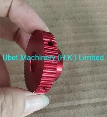 Anodized Aluminium Timing Belt Pulley Red Color