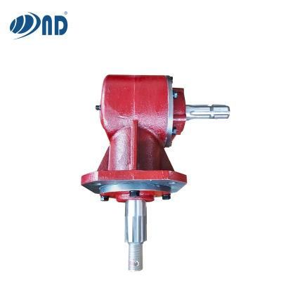 90 Degree Gearbox Pto Ast Iron Housing Agricultural Machinery Gearbox for Lawn Mower