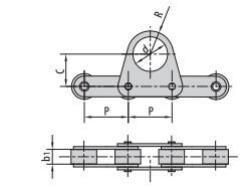 Double Pitch Conveyor Chain with Special Attachments C2062f5