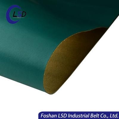 Factory Customized 3mm Thickness Green Anti-Static Flame-Retardant High Temperature-Resistance Wear-Resistant PVC Flat Transmission Belt
