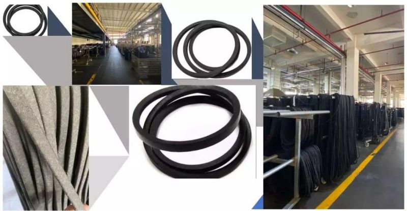 Banded Wrapped Industrial Rubber PVC PU Auto Motorcycle Transmission Parts Fan Conveyor Synchronous Tooth Drive Pk Timing Ribbed V Belt for Power