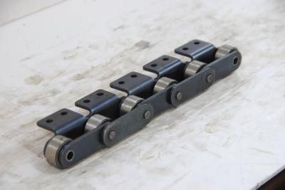 P125f82K2 Large Pitch Carbon Steel ISO and ANSI Standard Driving Conveyor Chains with Attachments