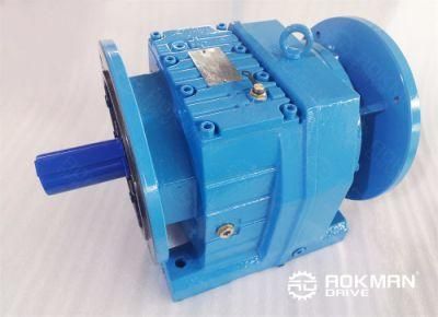 R37 Helical Gearbox Industrial Cement Mixer High Ratio Speed Reducer Gearbox