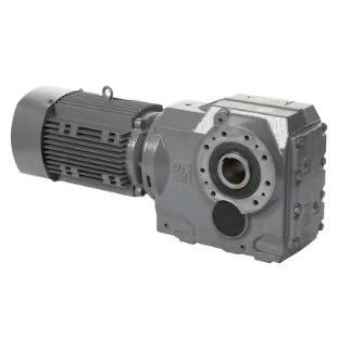 Fk Bevel Helical Geared Motor Gear Gearbox Shaft Output