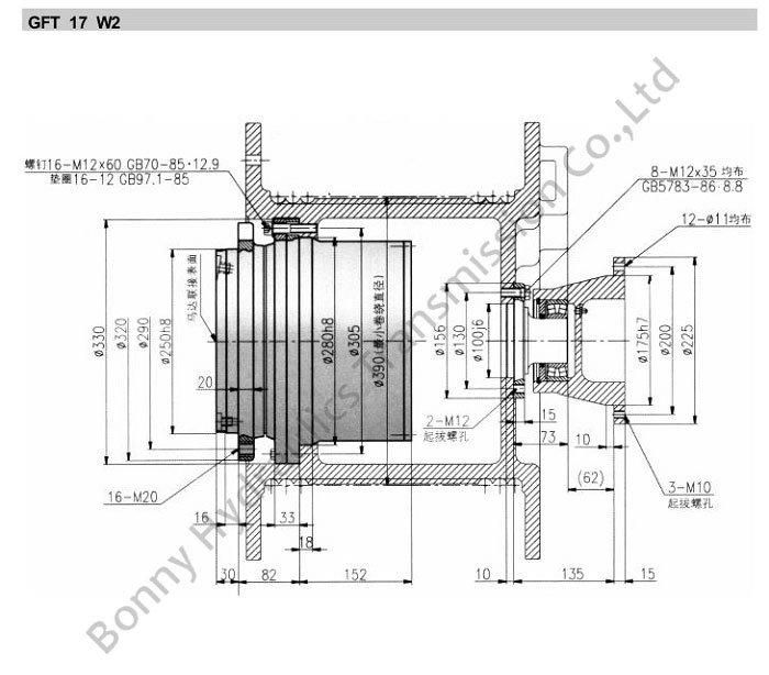 Gearboxes for Winch Drives Gft 17 W2