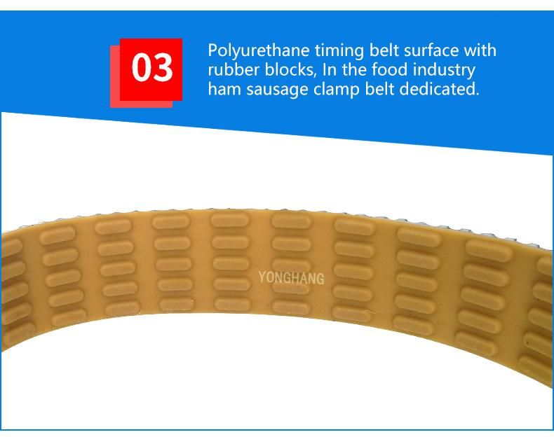 Sausage Strap Made of Polyurethane with Green Cloth