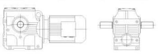 22kw S Series Helical Worm Transmission Gearbox Reductores for Concrete Mixer