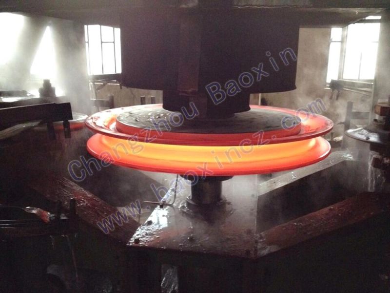 Custom DIN C45 Roll-Forged Welded Sheave Rope Guide Pulley for Elevator Escalator Spare Parts