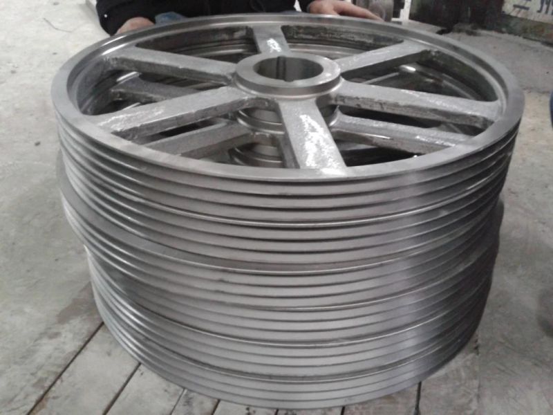 Heavy Duty 4 Grooves Cast Iron V-Belt Pulley American European Standard 3V 5V Vee Pulleys