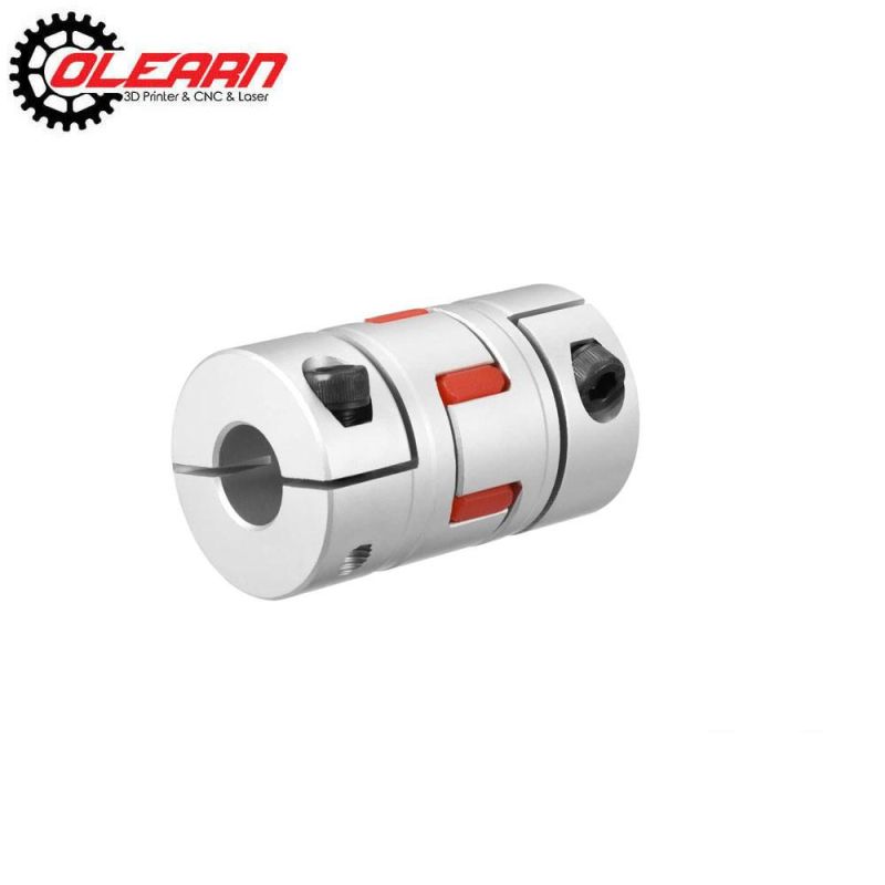 Olearn Aluminium Plum Flexible Shaft Coupling 25mm Length 20mm Diameter Connector Flexible Coupler