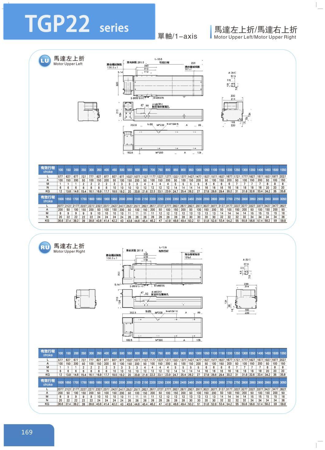 Reciprocator Automatic Painting Line Use Linear Module Stage Tgp Belt Driving