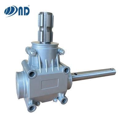 Agricultural Aluminum Gearbox for Agriculture Double Disc Manual/Conical Fertilizer Distributor/Salt Spreader Sawmill Pto Gear Box
