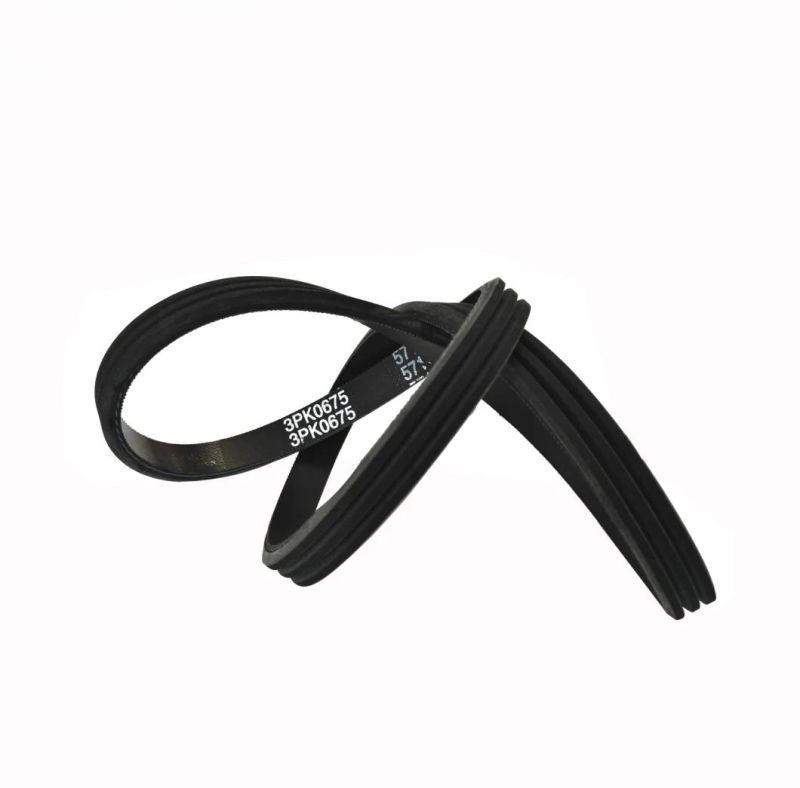Rubber Material 3pk Ribbed Belt Sizes 3pk630 Poly V Ribbed Belt for Auto Fan Belt