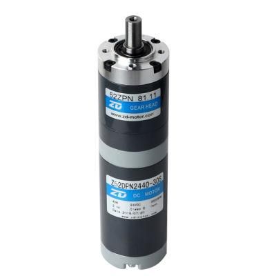 ZD Low Noise High Efficiency Horizontal Type Round Flange Brushless DC Planetary Gear Motor