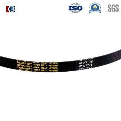 Automobile Timing Belt 6pk Multi-Champs Belt EPDM Automobile Transmission Belt Suitable for Volkswagen-Benz Audi