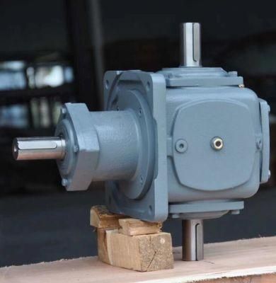 High Quality T Series Spiral Bevel Steering Rotary Slasher Gear Reduction Motor for Lawn Mower