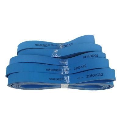 Grey/Blue/Black Nylon Flat Belt for Box Folding