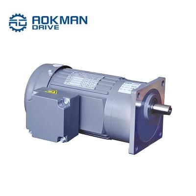 Aokman G Series Speed Reducer Helical Gearmotor 110 Ratio Conveyor Gearbox