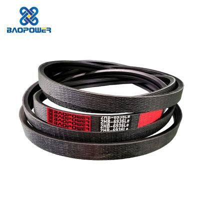 Classical Banded Wrapped Rubber Industrial Agricultural Multi V- Belt