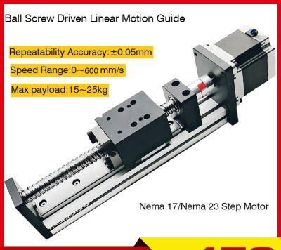 2020 New C7 Ball Screw Driven Stepper Motor Linear Motion Stage for Motorized Xyz Table