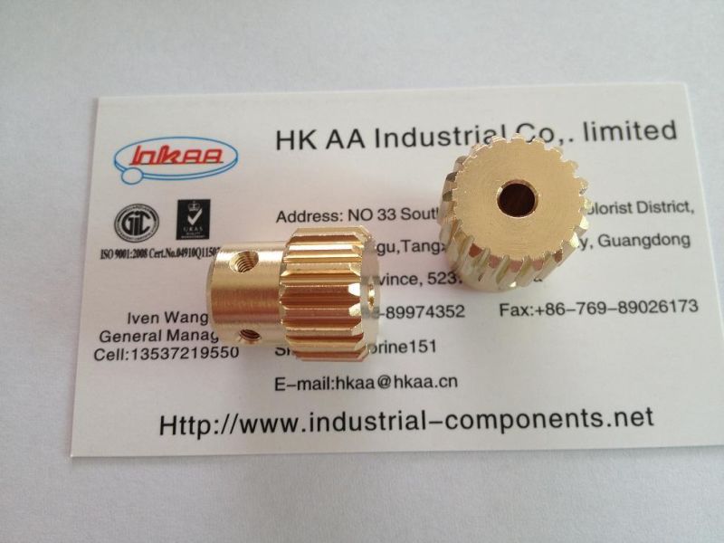 OEM Custom Small Brass Pinion Gear, Small Spur Gear