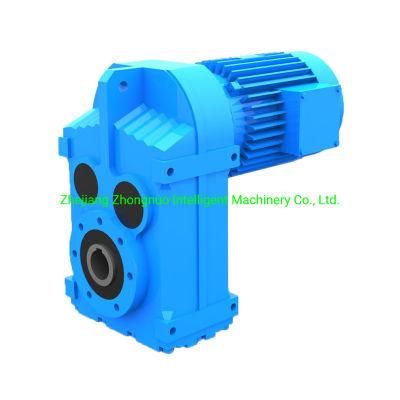 Space Saving Mounted F Series Parallel Shaft Gearbox for Conveyor with Solid Shaft